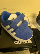 NEW & BOXED ADIDAS BLUE TRAINER SIZE INAFANT 3