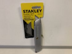 8 x NEW PACKAGED STANLEY CLASSIC 99 KNIFE WITH 3 BLADES (18+ ONLY - ID REQUIRED) (4/16)