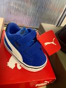 NEW & BOXED PUMA BLUE TRAINER SIZE INFANT 3