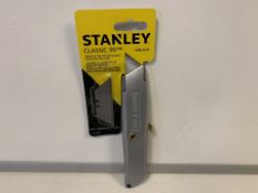 8 x NEW PACKAGED STANLEY CLASSIC 99 KNIFE WITH 3 BLADES (18+ ONLY - ID REQUIRED) (2/16)