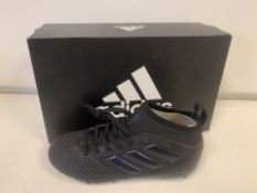 (NO VAT) 3 X BRAND NEW ADIDAS ACE BLACK FOOTBALL BOOTS SIZE J1 (1101/16)