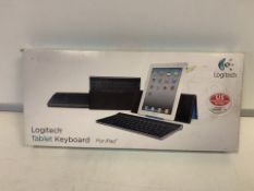 2 X LOGITECH TABLET KEYBOARDS FOR IPAD US ENGLISH 105 KEYBOARD (324/16)