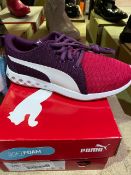 NEW & BOXED PUMA PINK/PURPLE TRAINER SIZE JUNIOR 3