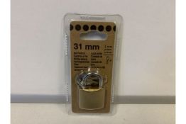 50 X NEW 31 MM PAD LOCKS (1241/16)