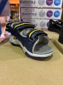 NEW & BOXED THE KIDS DIVISION NAVY SANDAL SIZE INFANT 4