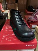 NEW & BOXED KICKERS BLACK SHOE SIZE JUNIOR 6