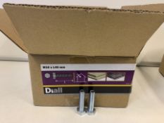 12 X BRAND NEW BOXES OF DIALL M10 X 40MM HEX BOLTS 4KG BOX (450/16)
