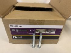 12 X BRAND NEW BOXES OF DIALL M8 X 60MM HEX BOLTS 4KG BOX (958/16)