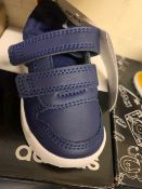 NEW & BOXED ADIDAS BLUE TRAINER SIZE INAFANT 3