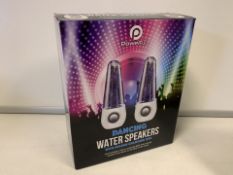 6 X BRAND NEW POWERFULL DANCING WATER SPEAKERS WITH COLOUR CHANGING LEDS (947/16)