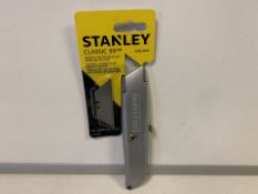 8 x NEW PACKAGED STANLEY CLASSIC 99 KNIFE WITH 3 BLADES (18+ ONLY - ID REQUIRED) (3/16)