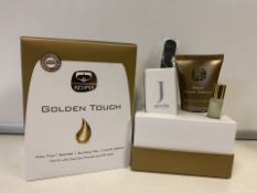 2 X KEDMA COSMETICS GOLDEN TOUCH NAIL FILE, BUFFER, CUTICLE OIL AND HAND CREAM NAIL KIT WITH DEAD
