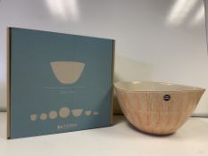 6 X BRAND NEW INDIVIDUALLY RETAIL BOXED DA TERRA BUNOL SALAD BOWLS RRP £65 EACH (HAND CRAFTED,