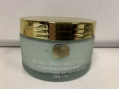 3 X KEDMA COSMETICS 200G KIWI BODY BUTTER WITH DEAD SEA MINERALS AND COCOA SEED BUTTER (803/16)