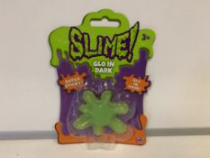 96 x NEW PACKAGED GLO IN THE DARK SLIME
