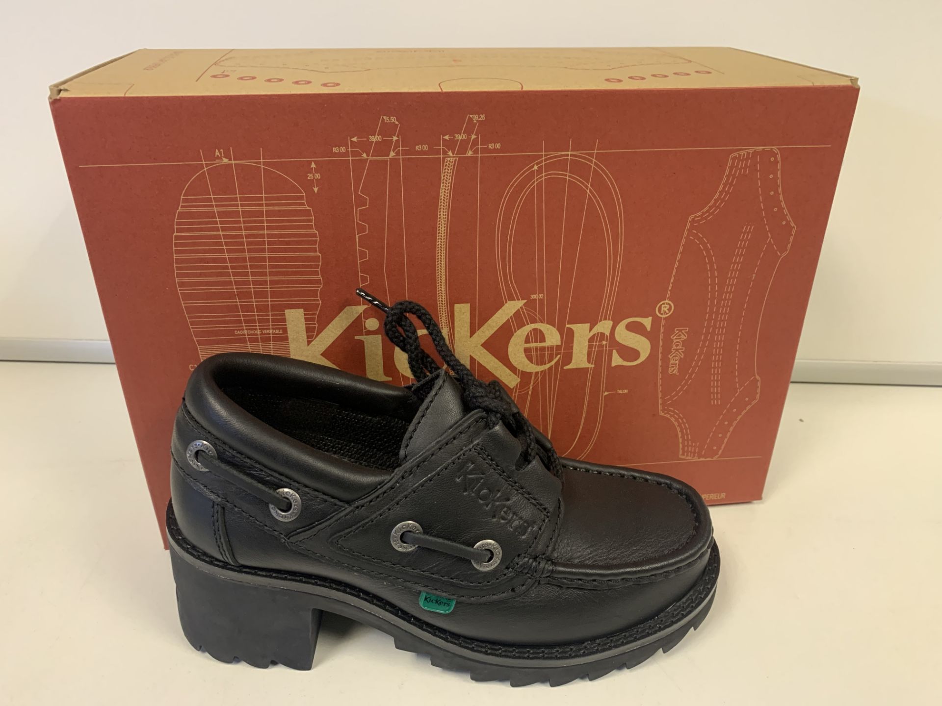 (NO VAT) 2 X BRAND NEW KICKERS KLIO GHILLIE SHOES SIZE 4