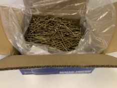 3 x NEW BOXES OF GOLD SCREW PZ. 5x100MM. EACH BOX CONTAINS APPROX. 1000 SCREWS. RRP £55 PER BOX