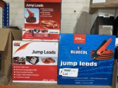 10 X BRAND NEW VARIOUS JUMP LEADS