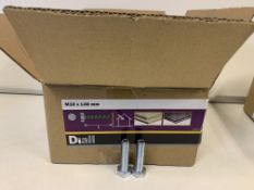 12 X BRAND NEW BOXES OF DIALL M10 X 40MM HEX BOLTS 4KG BOX