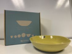 4 X BRAND NEW PACKS OF 4 TRETAIL BOXED DA TERRA LIMONCELLO PASTA BOWLS RRP £120 PER PACK (HAND CRAF
