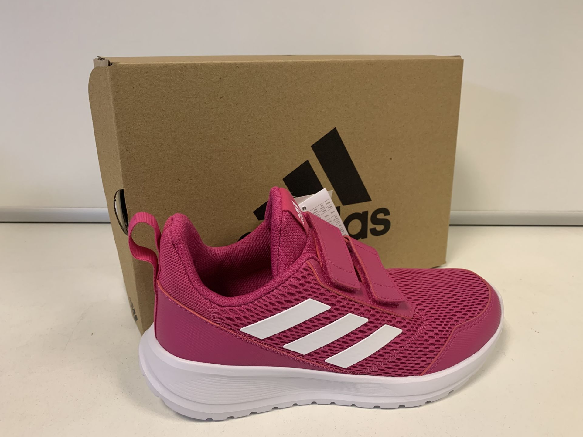 (NO VAT) 3 x NEW BOXED PAIRS OF ADIDAS ALTARUN CR K TRAINERS. SIZE JUNIOR UK 4.