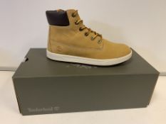 (NO VAT) 3 x NEW BOXED PAIRS OF TIMBERLAND DAVIS SQUARE BOOTS. SIZE UK 2.5