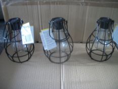 3 x Black Solar Lanterns RRP over £8 each