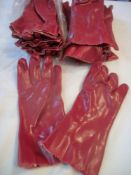 10 Pair x Rubber Gaunlet Gloves