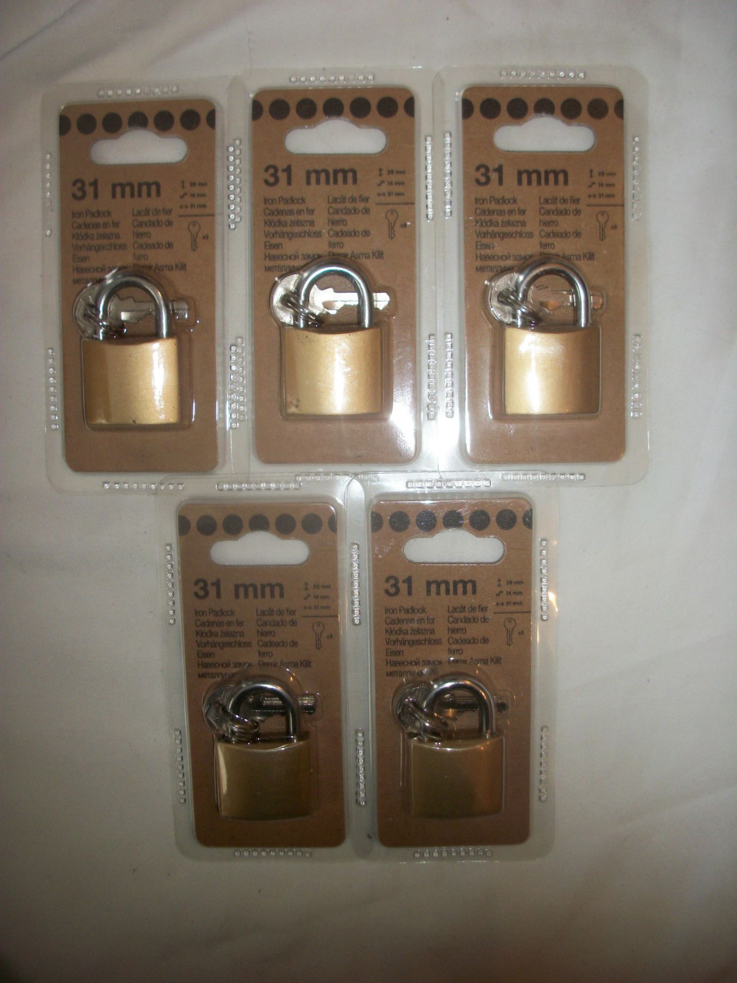 5 x Iron Padlock RRP over £5 per padlock