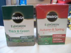 4 x Miracle-Gro Evergreen Thick & Green Lawn Food Autumn & Spring