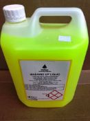 4 x 5ltr Bottles of Industrial Strength Lemon Washing Up Liquid