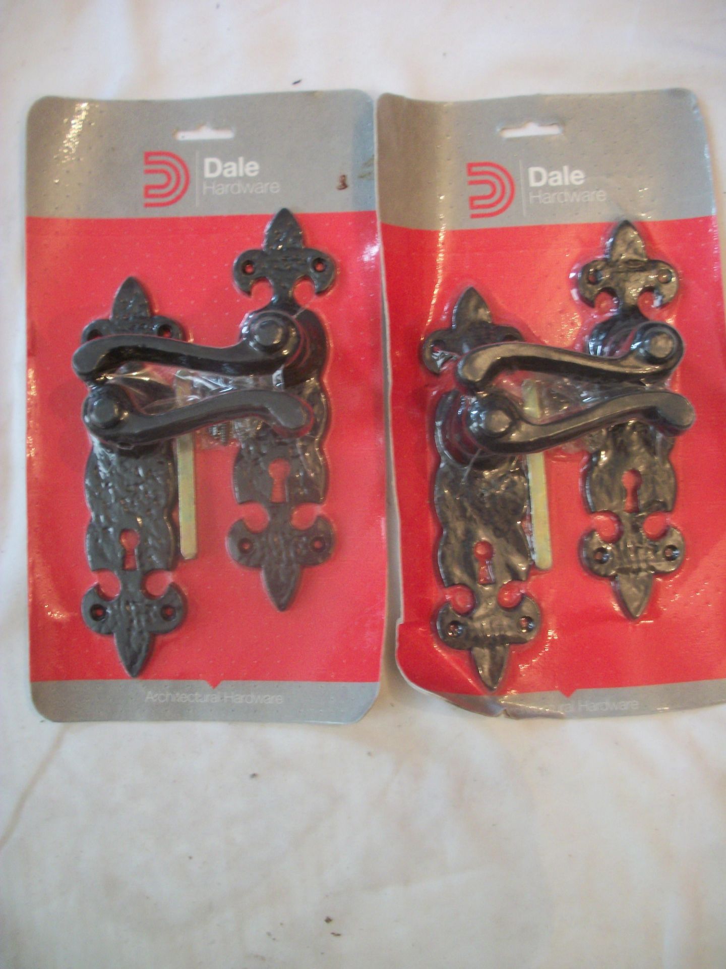 2 Pair x Antique Black Lock Handles