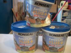 3 x Ronseal Fence Life Plus - Sage