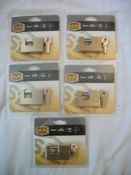 5 x Smith & Locke 60mm Padlock