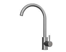 Tivoli Brushed Steel Kitchen Mixer Tap Swan Neck RRP over £120