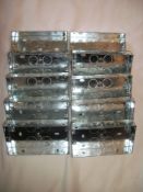 10 x Galvanised Steel Metal Back Boxes 2G