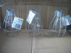 3 x Chrome Solar Lanterns RRP over £8 each