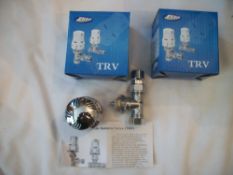 2 x Thermostatic Radiator Valve Chrome RRP over £25 per valve