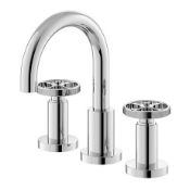 Hudson Reed Revolution Industrial 3TH Basin Mixer + Waste RRP over £164