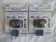 2 x 7 LED Night Vision Headlamp