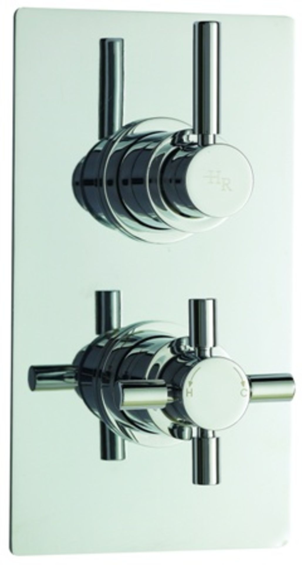 Hudson Reed Tec Pura Chrome Thermostatic Twin Concealed Shower Valve with Diverter RRP over £372