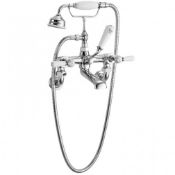 Hudson Reed Topaz Hexagonal Lever Bath Shower Mixer Wall Mounted RRP over £633