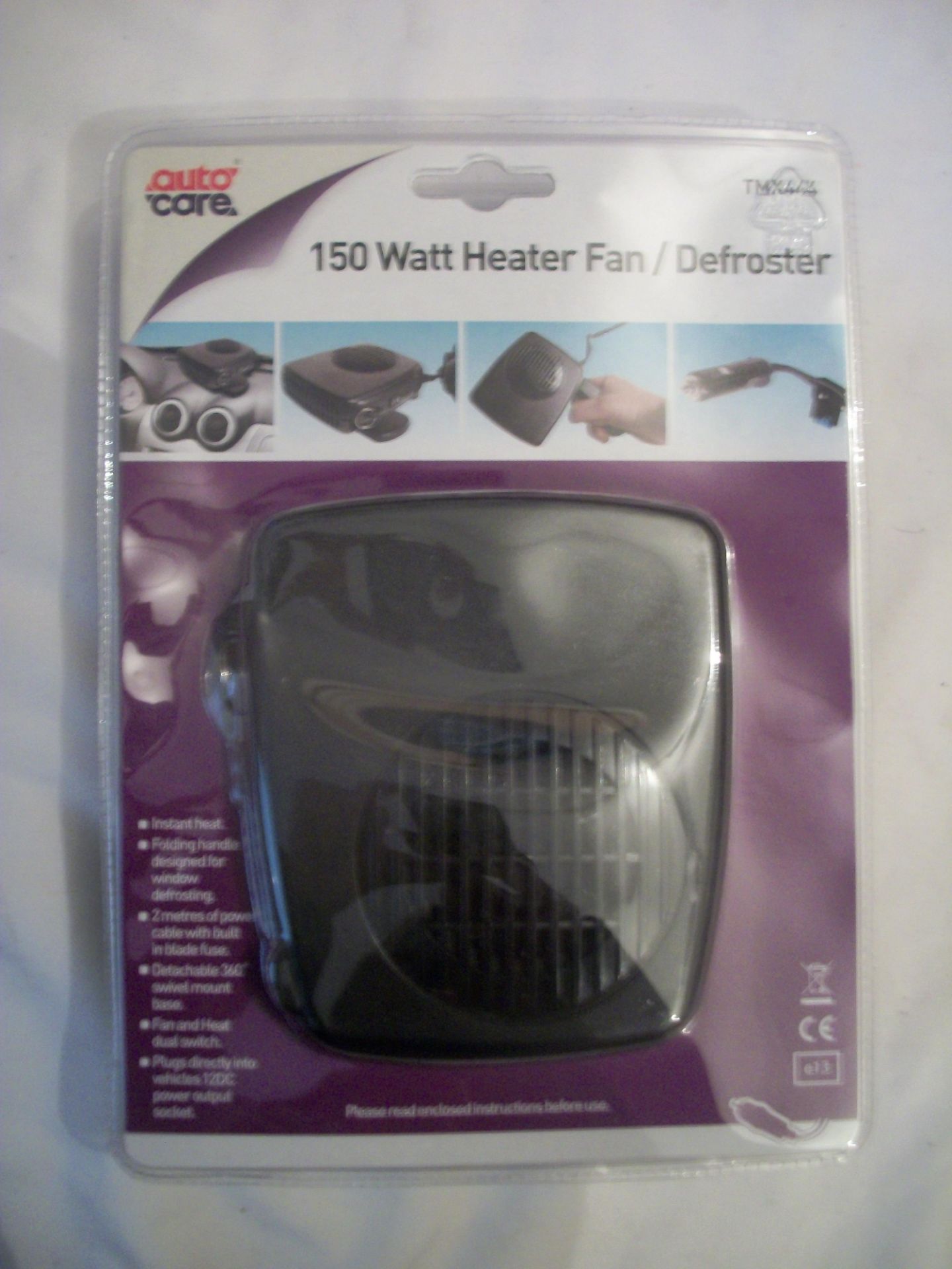 Auto Care 150w Heater Fan/Defroster