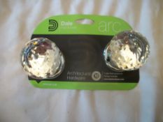 1 Pair x Dale Hardware Crystal Knob Set RRP over £19.95