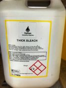 4 x 5ltr Bottles of Industrial Strength Thick Bleach