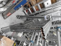 light weight galvenized steel tower 5 x 800mm sections, 2 feet sections , 2 diagonal braces and 2