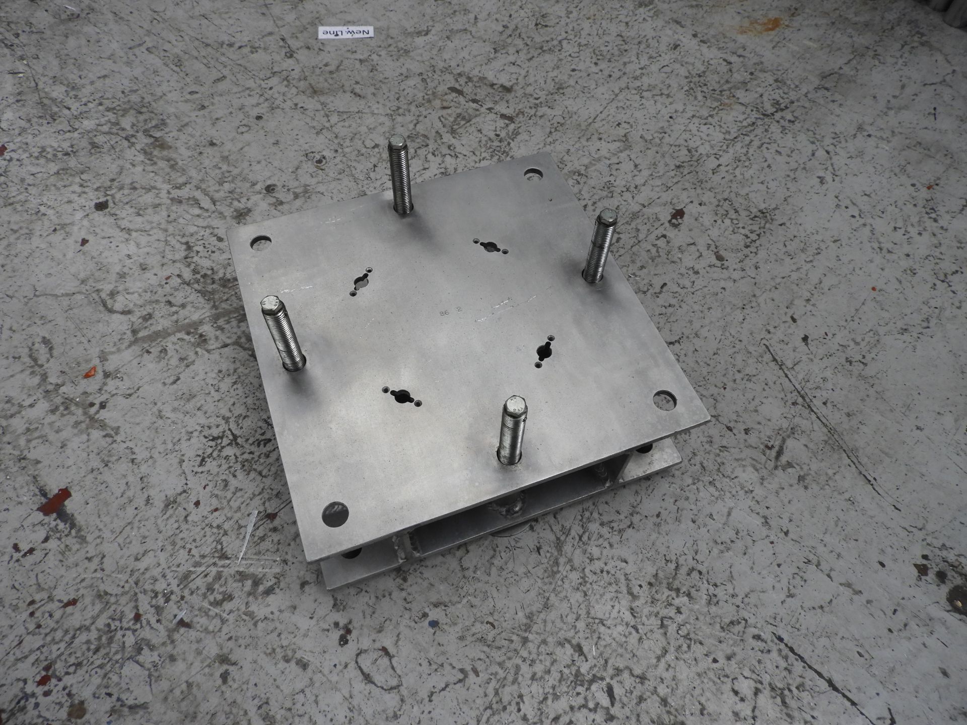 Base plates for 12' uprights with 2 out rigger legs per base plate