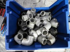 Job lot of pipe clamp fittings