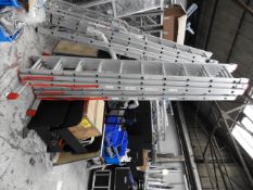2 x Light weight multiway ladder 2750mm closed 6170mm fully extended
