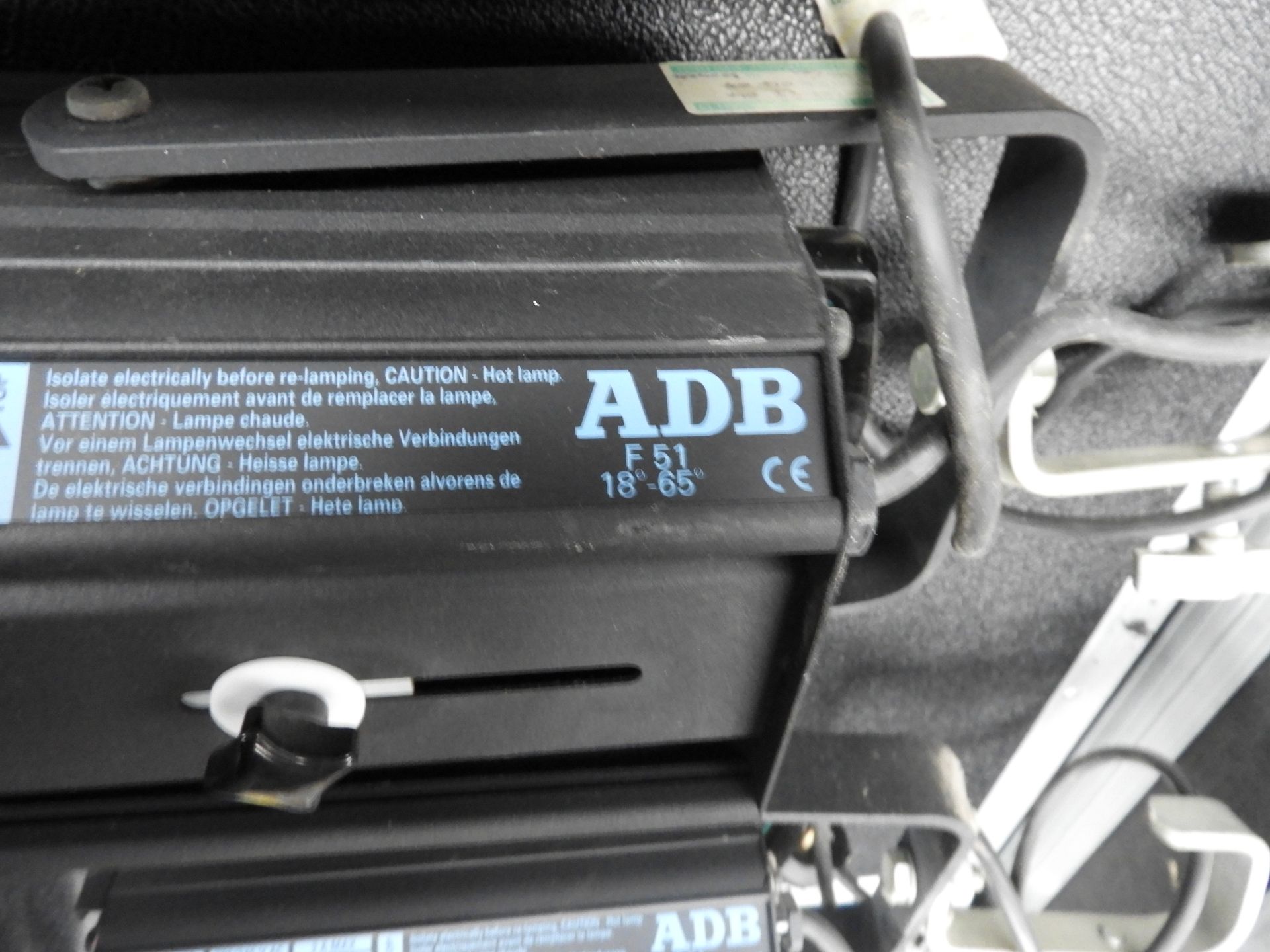 Pair or ADB F51 18 - 65 degree, set uf 2 with 15 amp connectors - Image 2 of 4